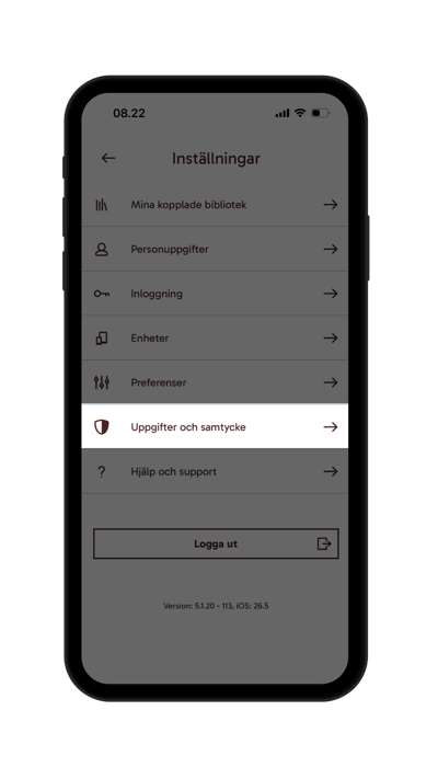 Uppgifter samtycke
